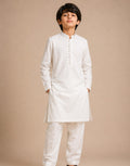 Boys White Kurta Shalwar — Harisan Wear