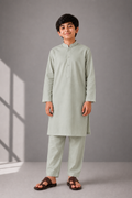 Boys Washing Wear Kurta Shalwar – Sage Green
