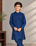 Boys Royal Blue Silk Kurta Shalwar — Harisan Wear