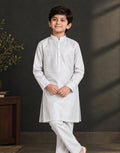 Boys White Royal Silk Kurta Shalwar — Harisan Wear